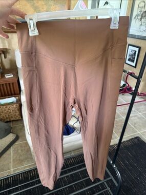 HALARA Brown High-Waist Pocket Leggings 0048